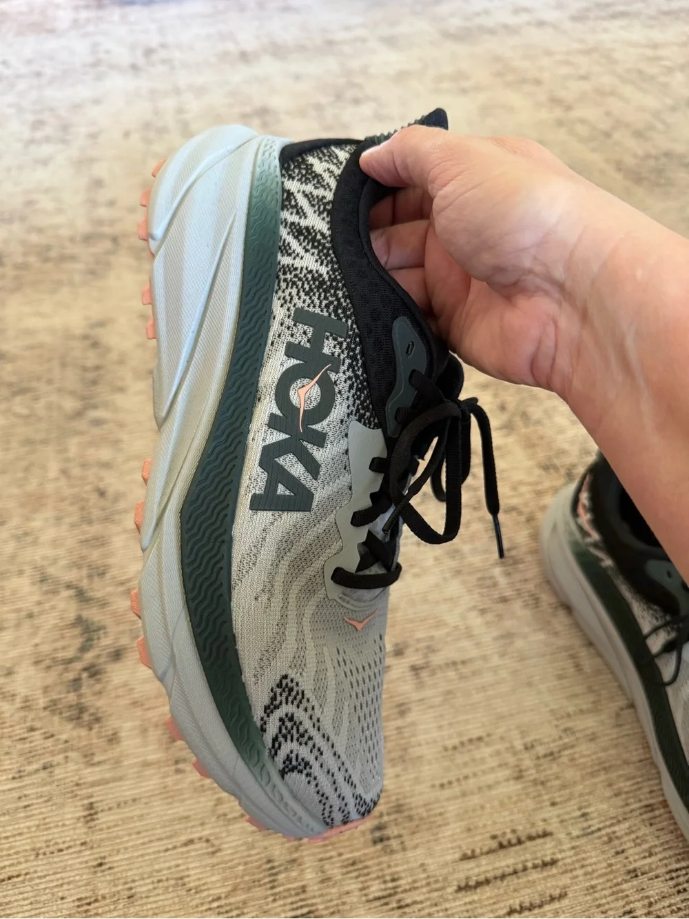 Hoka Women's Challenger ATR 7 White, Black & Green